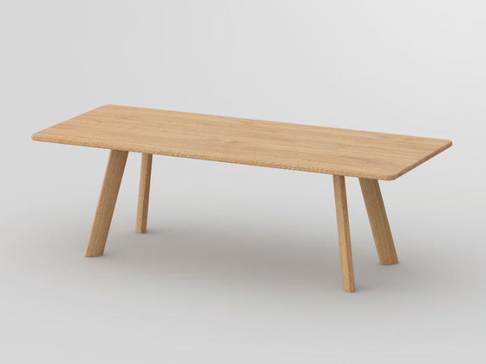 LARGUS - Rectangular solid wood table _ Vitamin Design